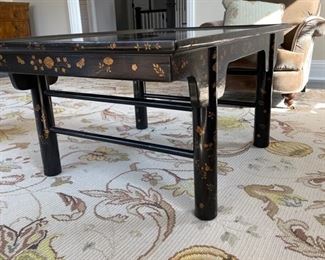 Ebony Chinoiserie Cocktail Table. Measures 48" x 32" x 22" H. Photo 2 of 4. 