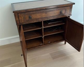 Sligh cabinet with felt-lined drawers. Measures 42" W x 22 1/4" D x 36 3/4" H. Photo 3 of 3. 