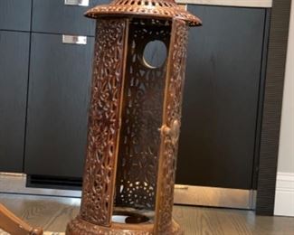 Antique Metal Stove. Top removes for repurposing as a cool umbrella stand. Measures 35” H x 14” D. Photo 2 of 4. 