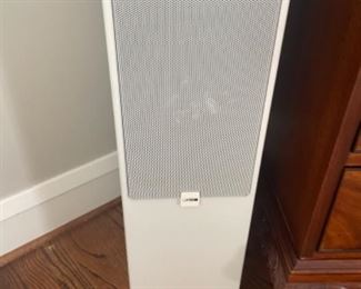 Canton Ergo 71 DC Speaker - 4 available. Each measures 48” H. White wood and a second pair in cherry wood.  Photo 1 of 3. 