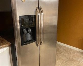 Stainless steel fridge