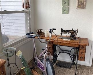 Singer sewing machine exercise bike