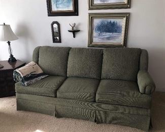 Sleeper sofa decor side tables