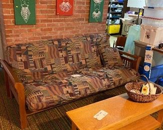 Futon, bench/coffee table