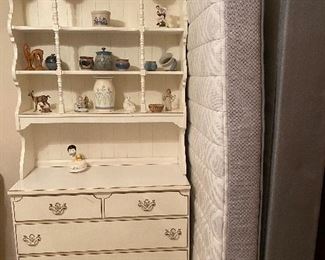 Dresser, twin mattress twin box spring twin bed frame