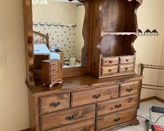Dresser with mirror. 
