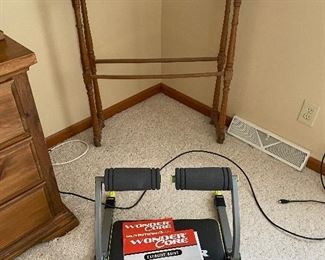 Quilt rack and exercise equipment