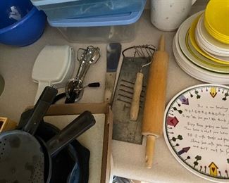 assorted kitchen tools