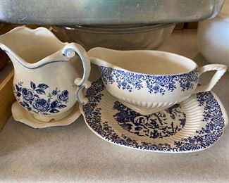 gravy boat and pitcher