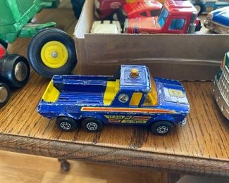 Vintage toy cars and trucks