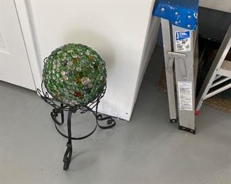 gazing ball, yard art