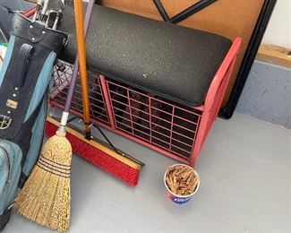 garage storage bench