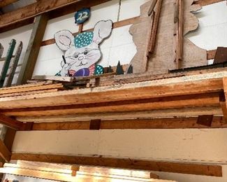 Easter and Christmas yard decor