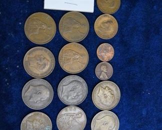Lot 1152 19 foreign coins