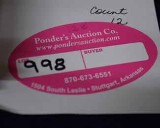 Lot 998 x12