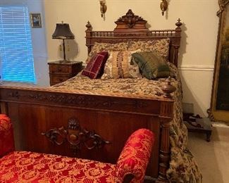 Solid wood Full size bed