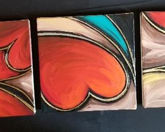 Sara Canright triptych