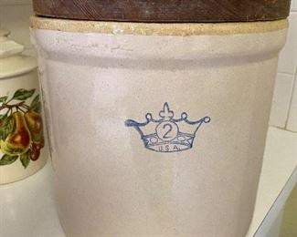2 Gallon Stoneware Crock