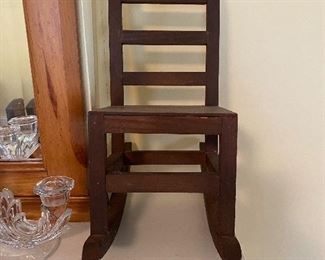 Primitive Small Wooden Rocker