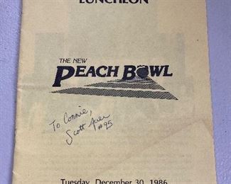 1986 Peach Bowl Luncheon Program