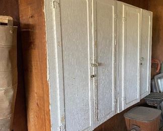 Glass Knob Wooden Storage Cabinet