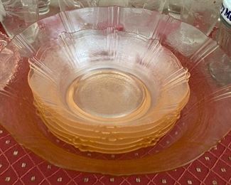 Depression Glass Bowl Set