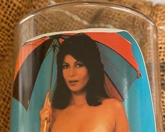 Set of 4 1970 Risque Drinking Glasses
