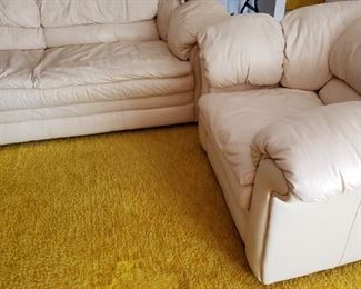 Leather Couch and Loveseat