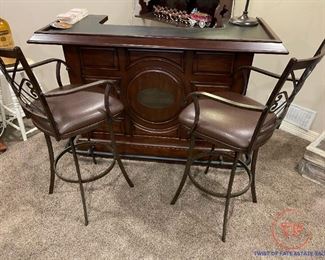 GUINNESS BEER Raised Panel Bar with Metal Footrest 