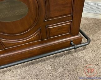 GUINNESS BEER Raised Panel Bar with Metal Footrest 
