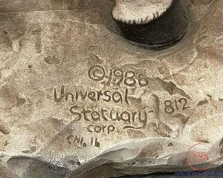 Vintage Vintage 1986 Universal Statuary Horse and Rider #812