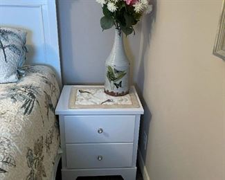 Standard Furniture Marilyn Panel Bedroom Set in Glossy White (Mirrored Dresser, King Size Bed, and Nightstand)