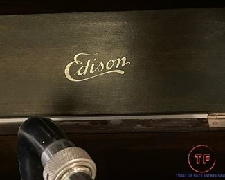 Antique Early 1900's EDISON Disc Phonograph LU37
