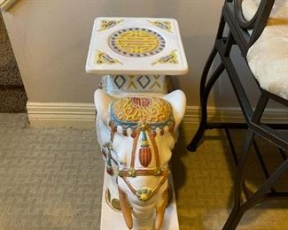 Ceramic Elephant Garden Stools