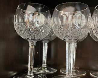 WATERFORD Crystal Oversize Wine Glasses - COLLEEN Pattern