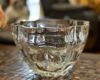 Signed ORREFORS Crystal Bowl