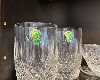 WATERFORD Double Old Fashioned Glasses - COLLEEN Pattern