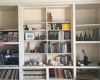 Record albums , 78s and 45s, have been removed for further study of values.