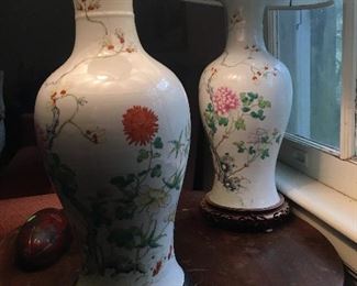 Chinese porcelain lamps