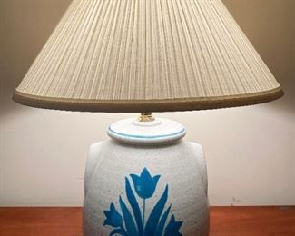 Vintage Markel Blue & White Lamp (New with Tags)