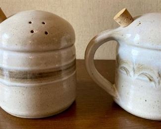 Signed Salt and Pepper Shakers