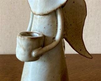 Signed Angel Candle Holder