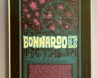 2007 Ames Bros Bonnaroo Framed and Matted Poster