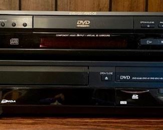 Sony DVD/ CD Player and Panasonic VHS to DVD Recorder