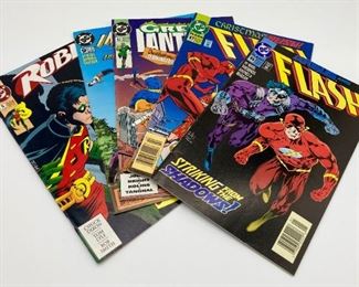 Flash, Green Lantern, Robin Comic Books