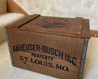 Budweiser Bicentennial Wood Crate