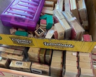 Many, many stamps for crafting