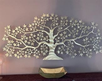 Wall decor, silver decor, tree decor