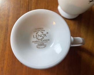 Lenox Federal Platinum Fine Bone China, Classics Collection, Cup set of Four