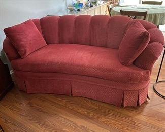 Mid-Century Red Couch